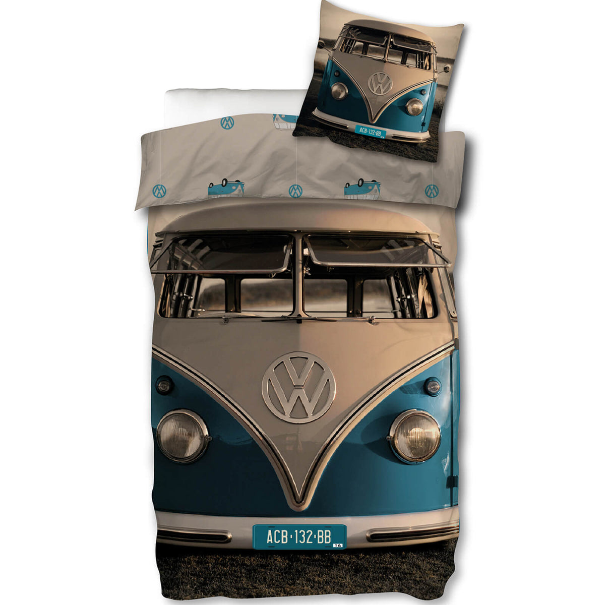 bettwäsche bettgarnitur auto vw t1 samba
