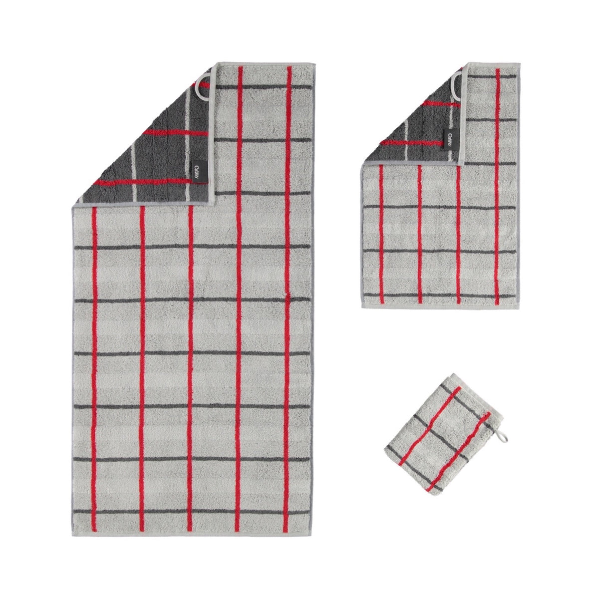 Cawö Handtücher Noblesse Square 1079 72 Karo Linien Streifen