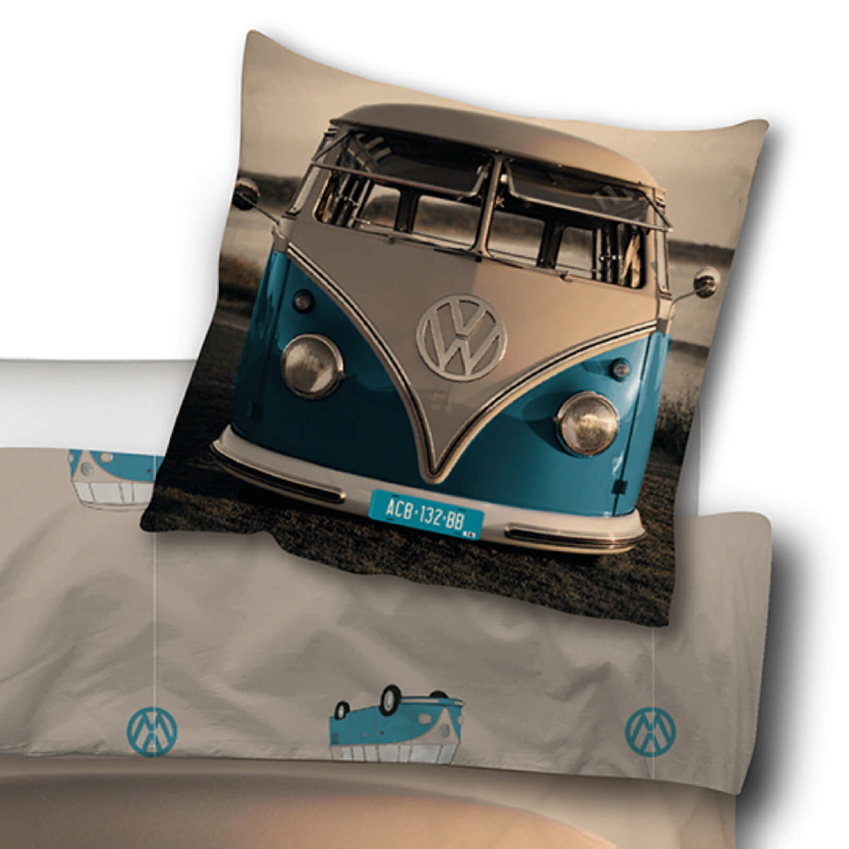 bettwäsche bettgarnitur auto vw t1 samba
