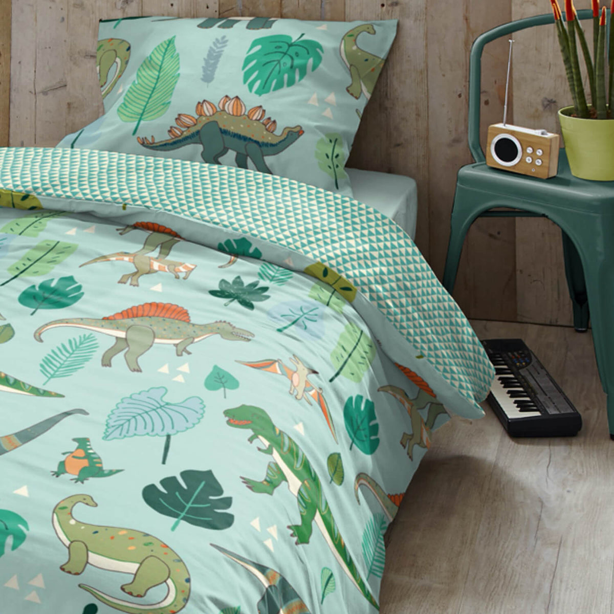 bettbezug kissenbezug trendy bedding dinozeit t rex