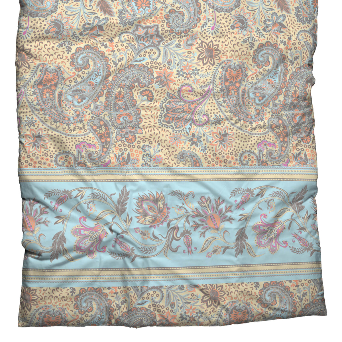 bettwaesche casatex ornamente blumen beige