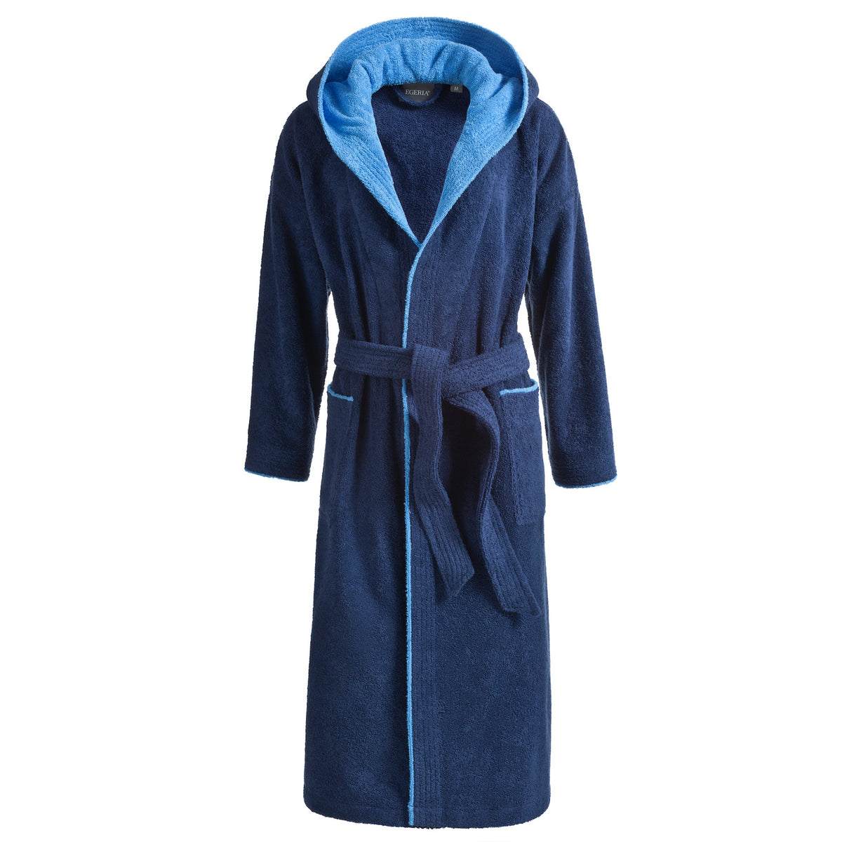 EGERIA Unisex Bademantel Cairo dark blue mit Kapuze