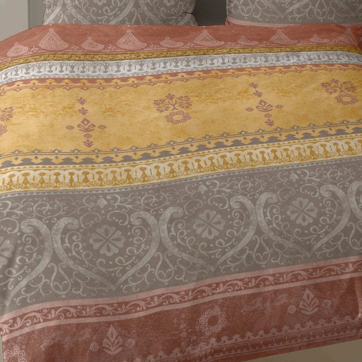 casatex bettwaesche indi braun biber orientalische muster