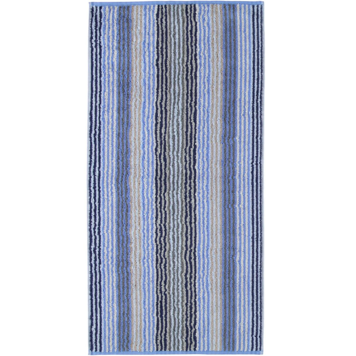 Cawö Handtücher Unique Stripes 944 11 Saphir Duschtuch Gestreift Frottier