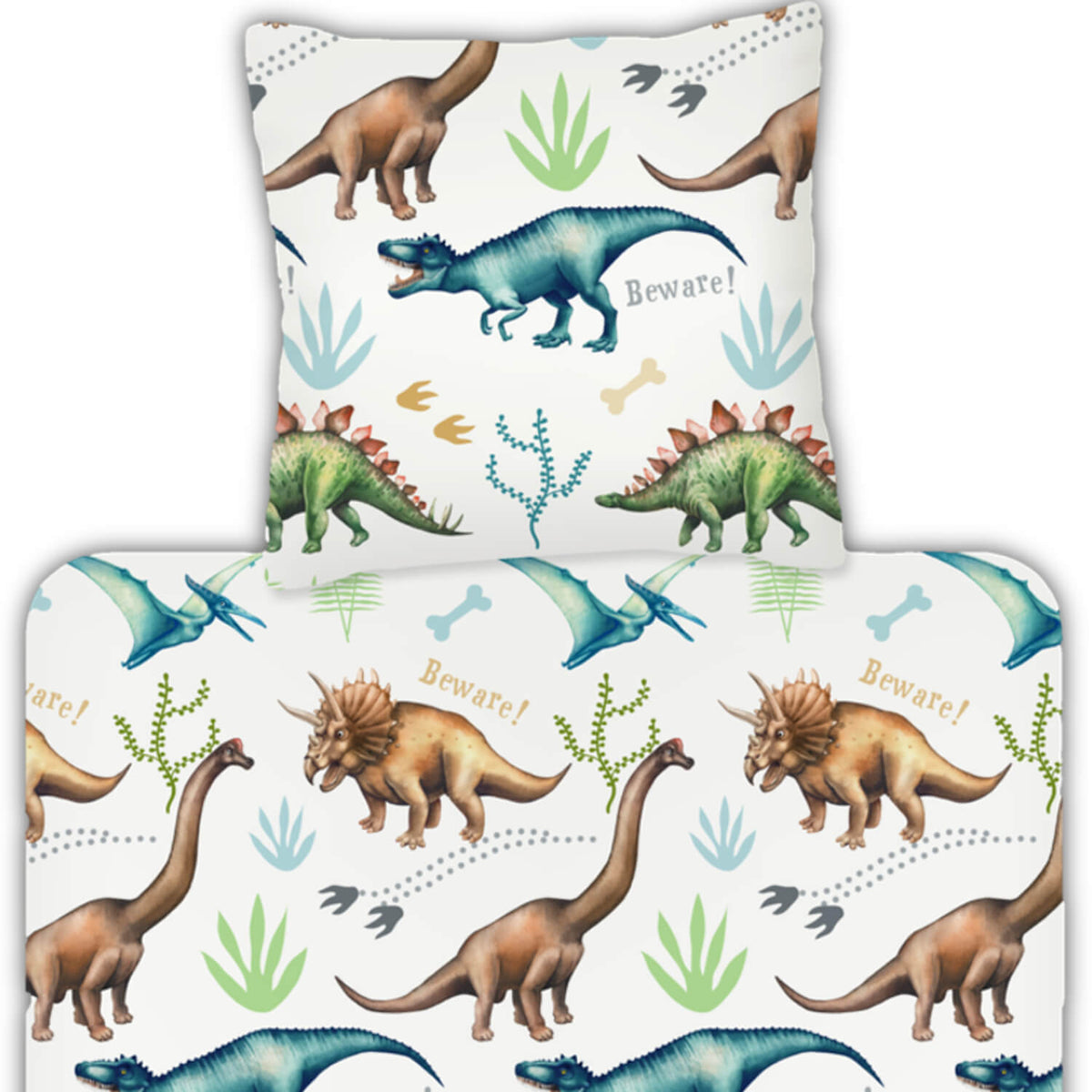 trendy bedding bettwaesche dino saurier comic