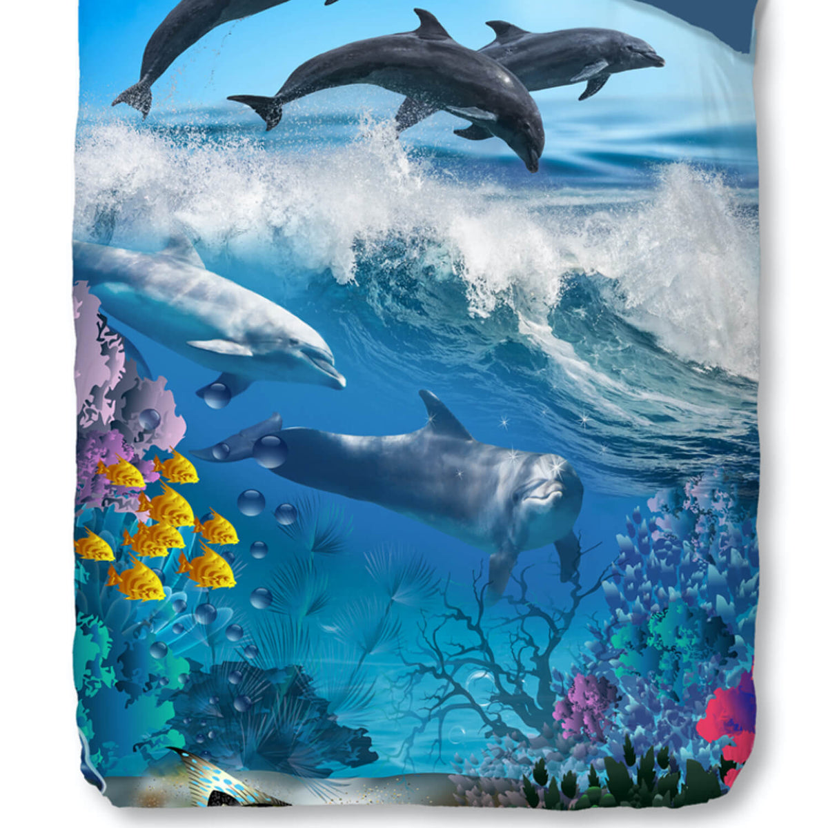 deckenbezug kssenbezug trendy bedding delfine ozean renforcé