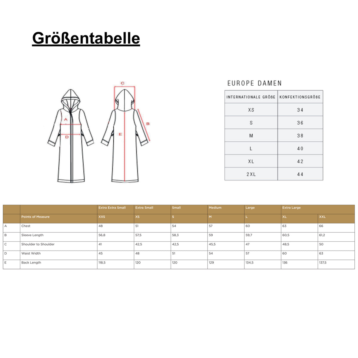 groessentabelle bademantel pip studio
