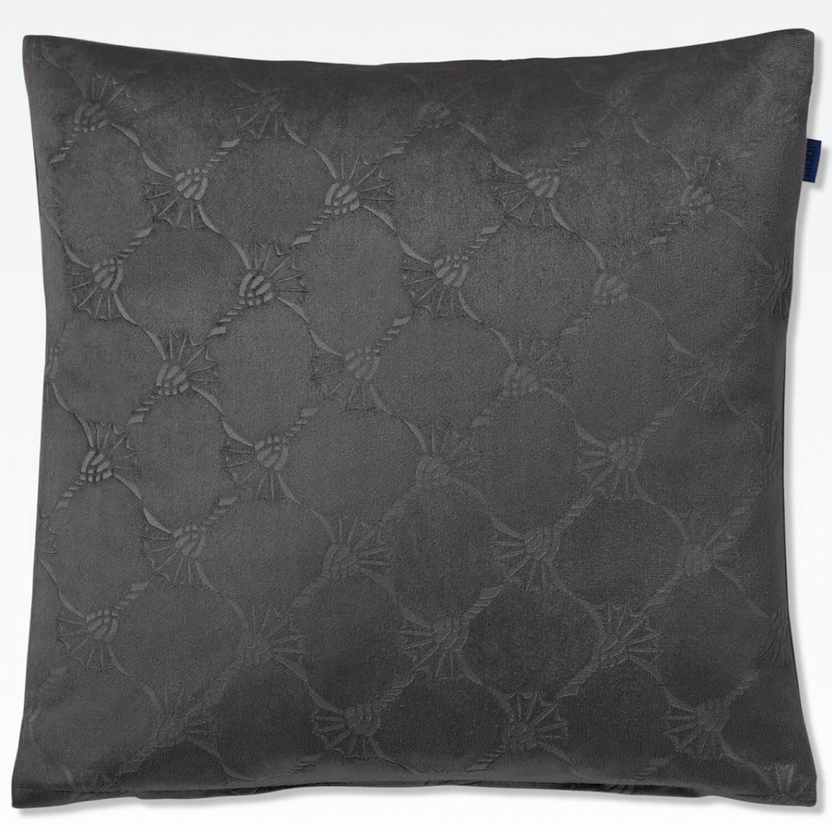 dekokissenhuelle grau joop! blumen polyester samt