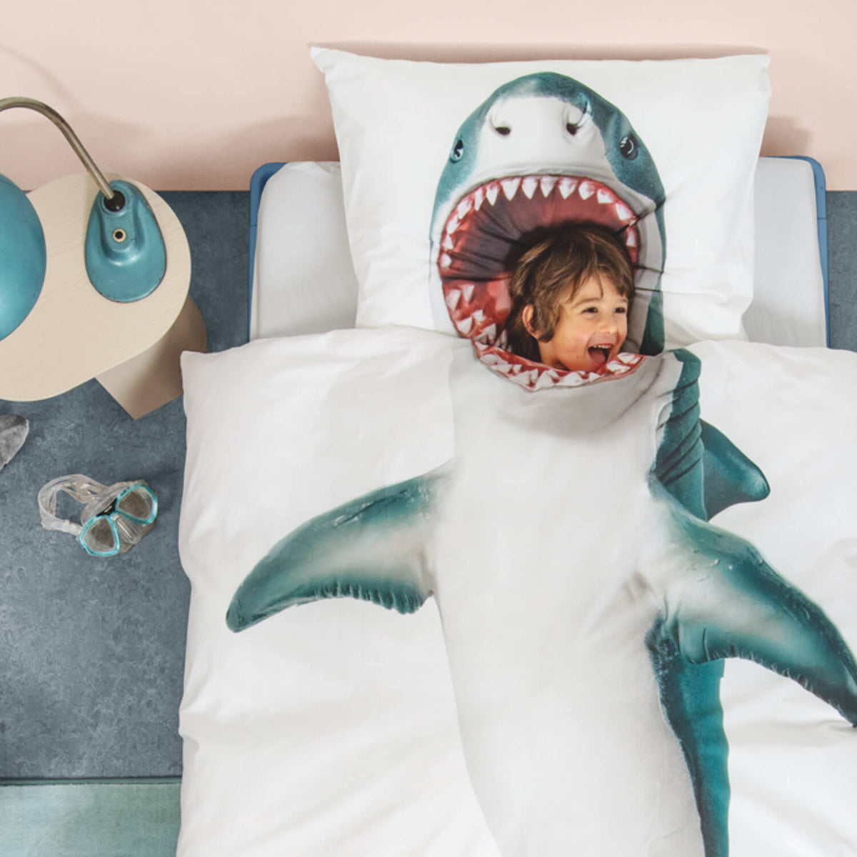 snurk bettwaesche hai shark meerestier fisch raubtier