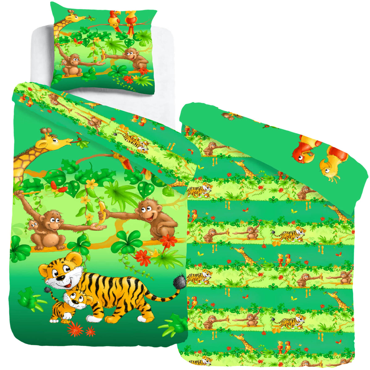 dschungel tiere bettwaesche espico affe