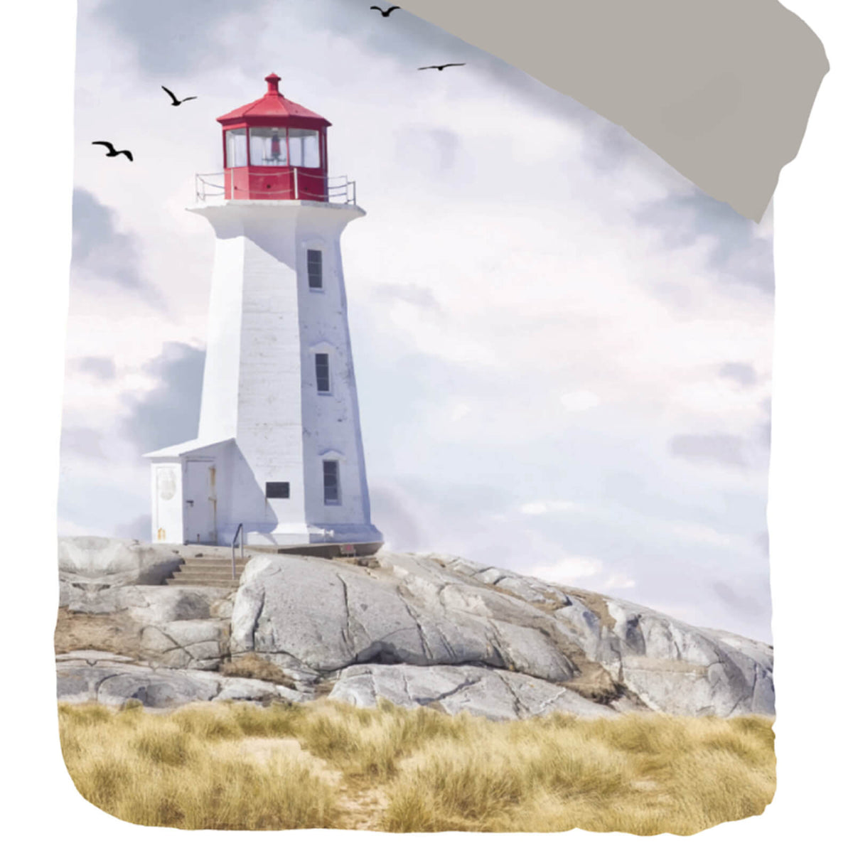 bettwaesche leuchtturm felsen meer sleep and dream espico