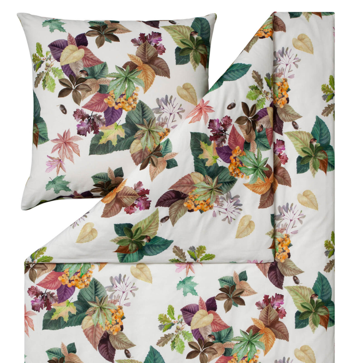 bettwaesche bettgarnitur natur herbst bunt