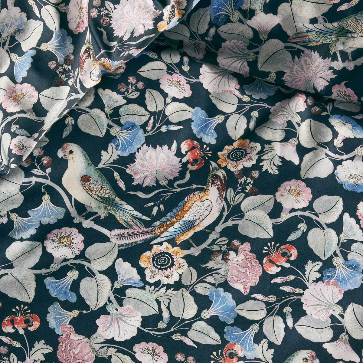 bettwaesche aleste wendedesign gebluemt blau grau