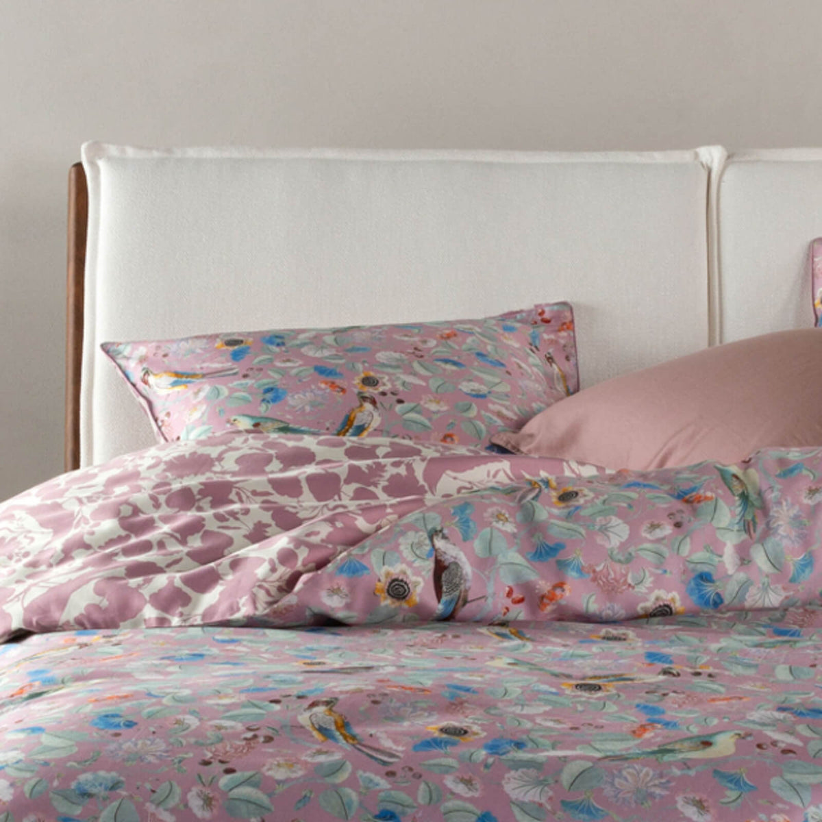 bettwaesche aleste wendedesign gebluemt lilac