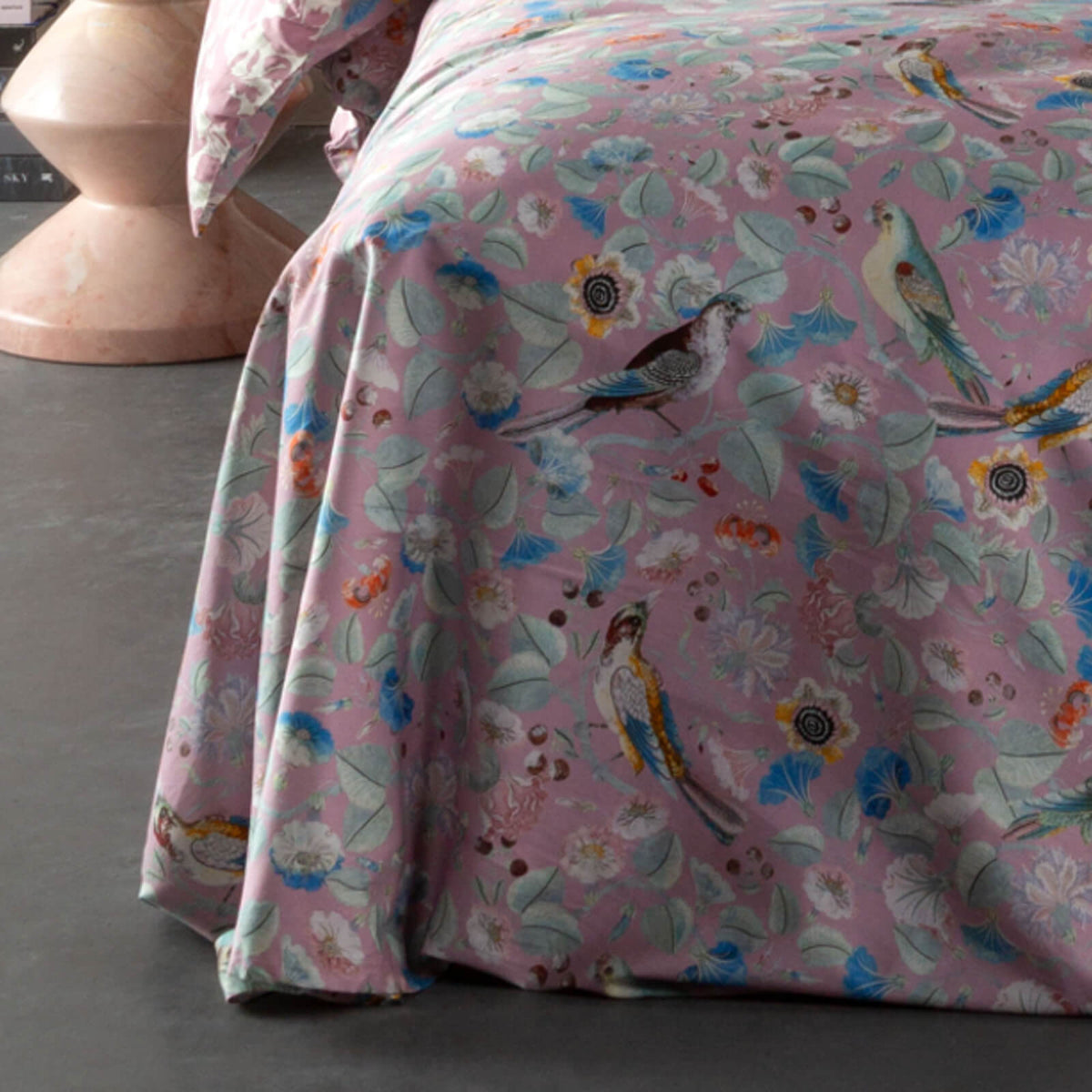 bettwaesche aleste wendedesign gebluemt lilac