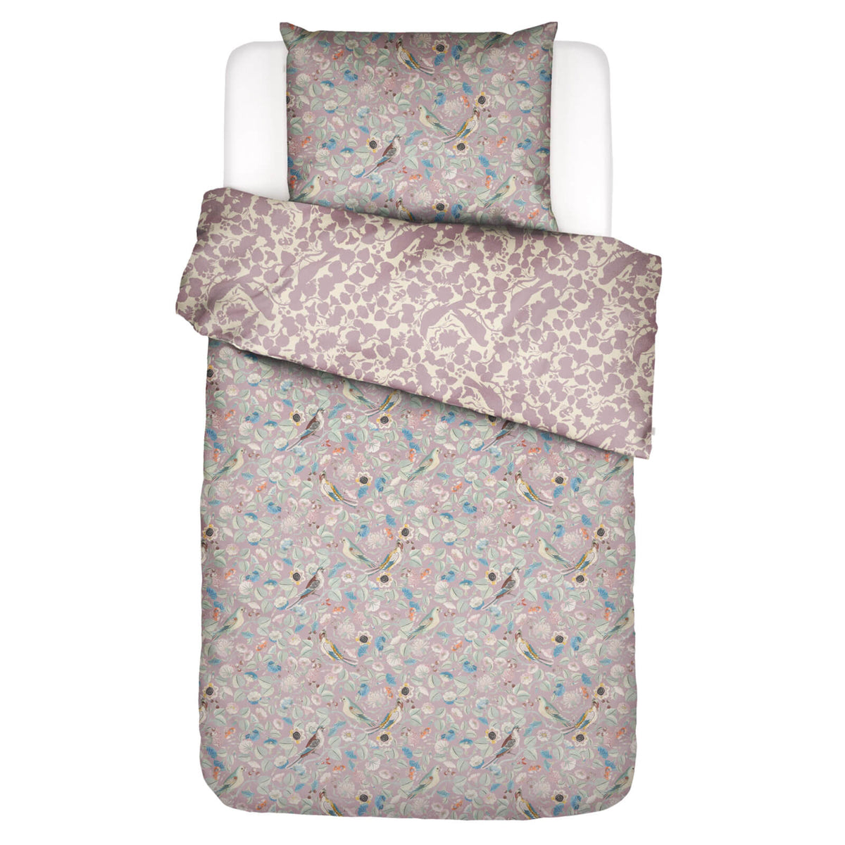 bettwaesche aleste wendedesign gebluemt lilac