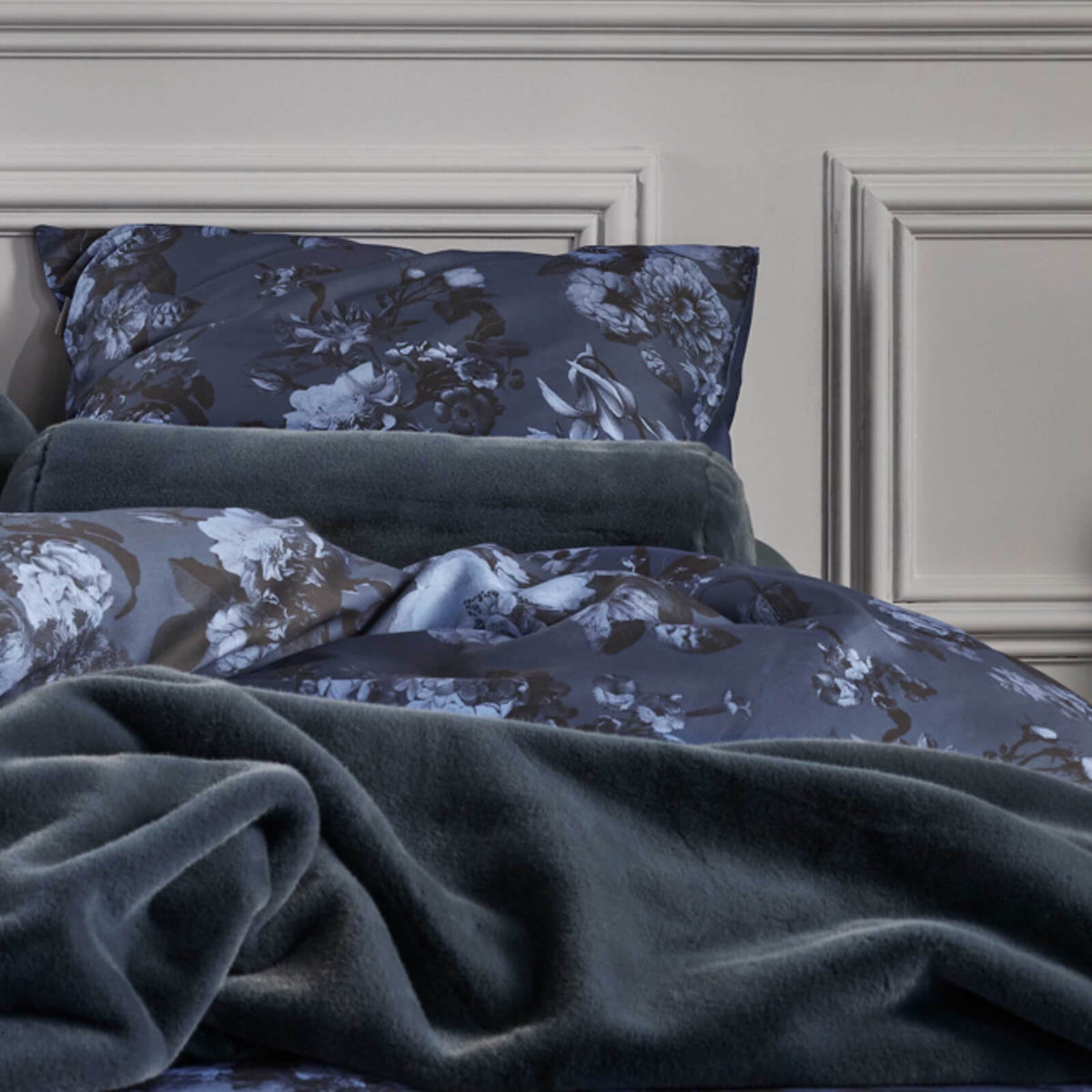 bettwaesche gebluemt blumenbouquet floral uni