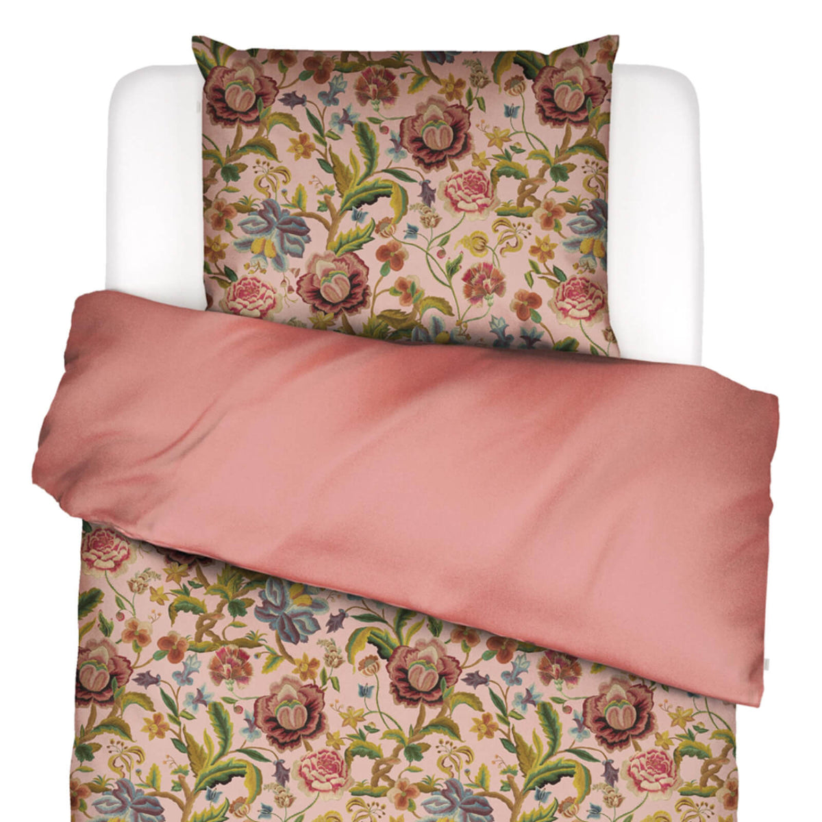 bettwaesche roselina wendedesign gebluemt rosa