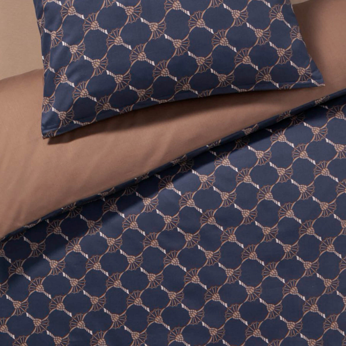 bettwaesche joop blau braun cornflower