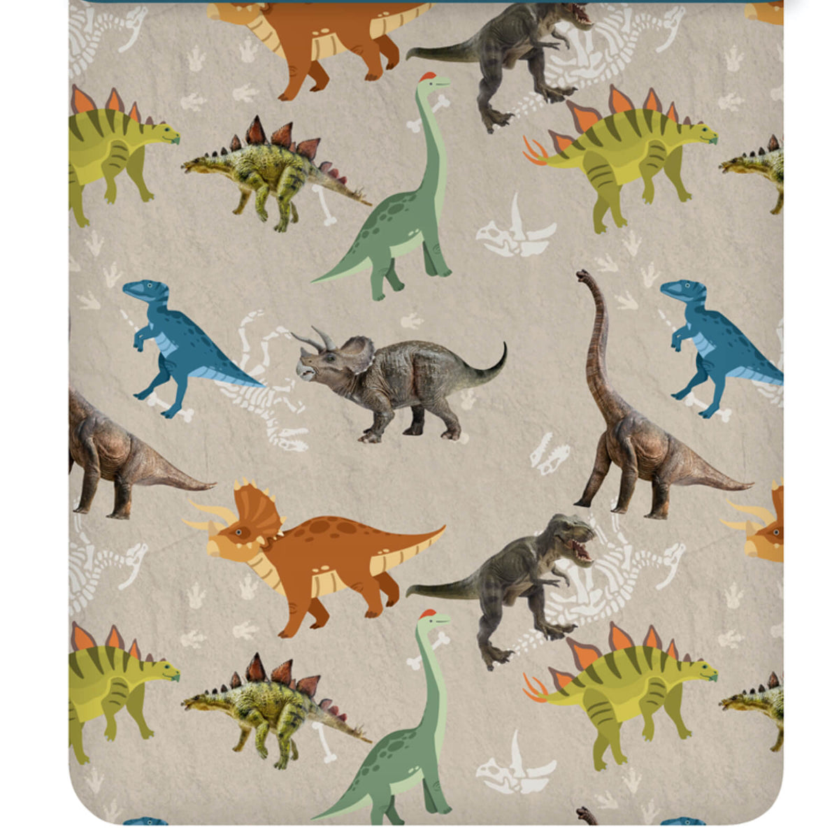 bettwaesche dino saurier ross skelett espico