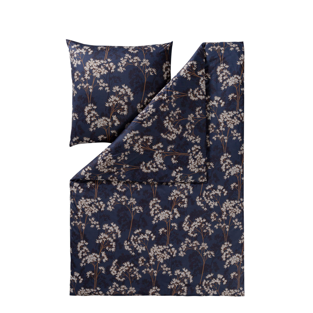 bettbezug kissenbezug floral blueten blau