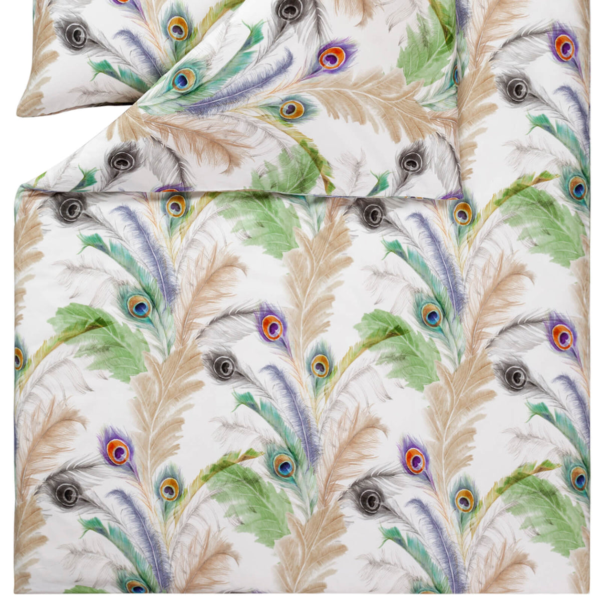 bettwaesche federn auge bunt mako satin
