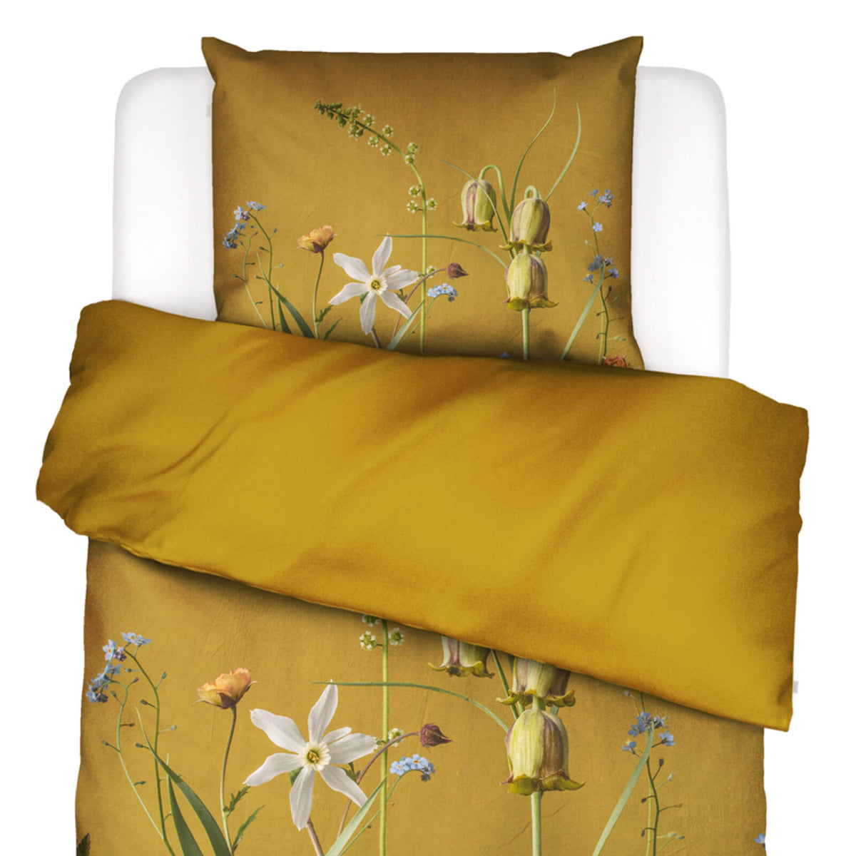 bettwaesche ficaria gebluemt floral gelb