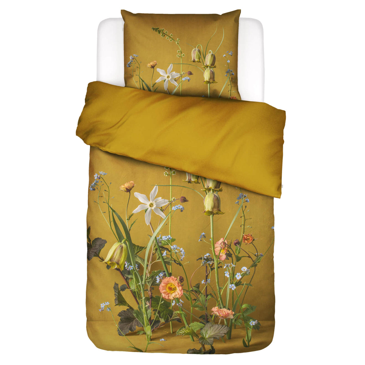 bettwaesche ficaria gebluemt floral gelb