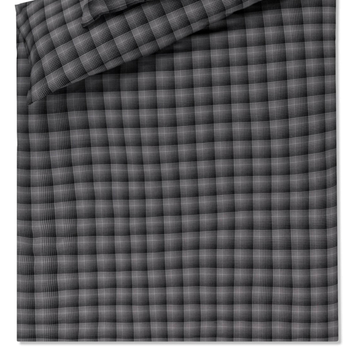 bettwaesche bettgarnitur kariert anthrazit flanell