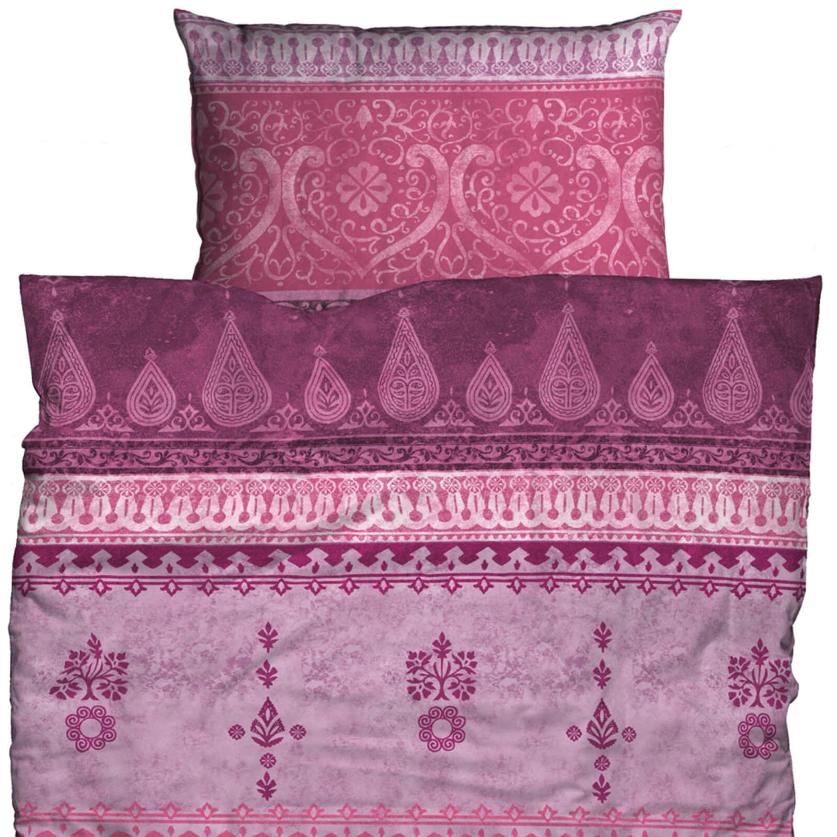 bettwaesche casatex pink beere orientalisch biber