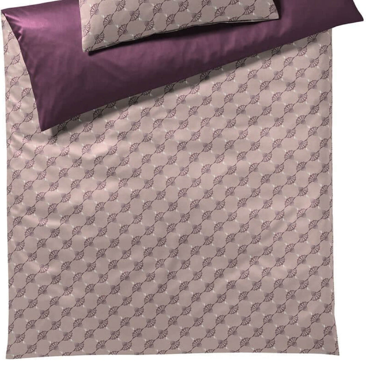 bettwaesche kornblume wendeoptik beere mako satin
