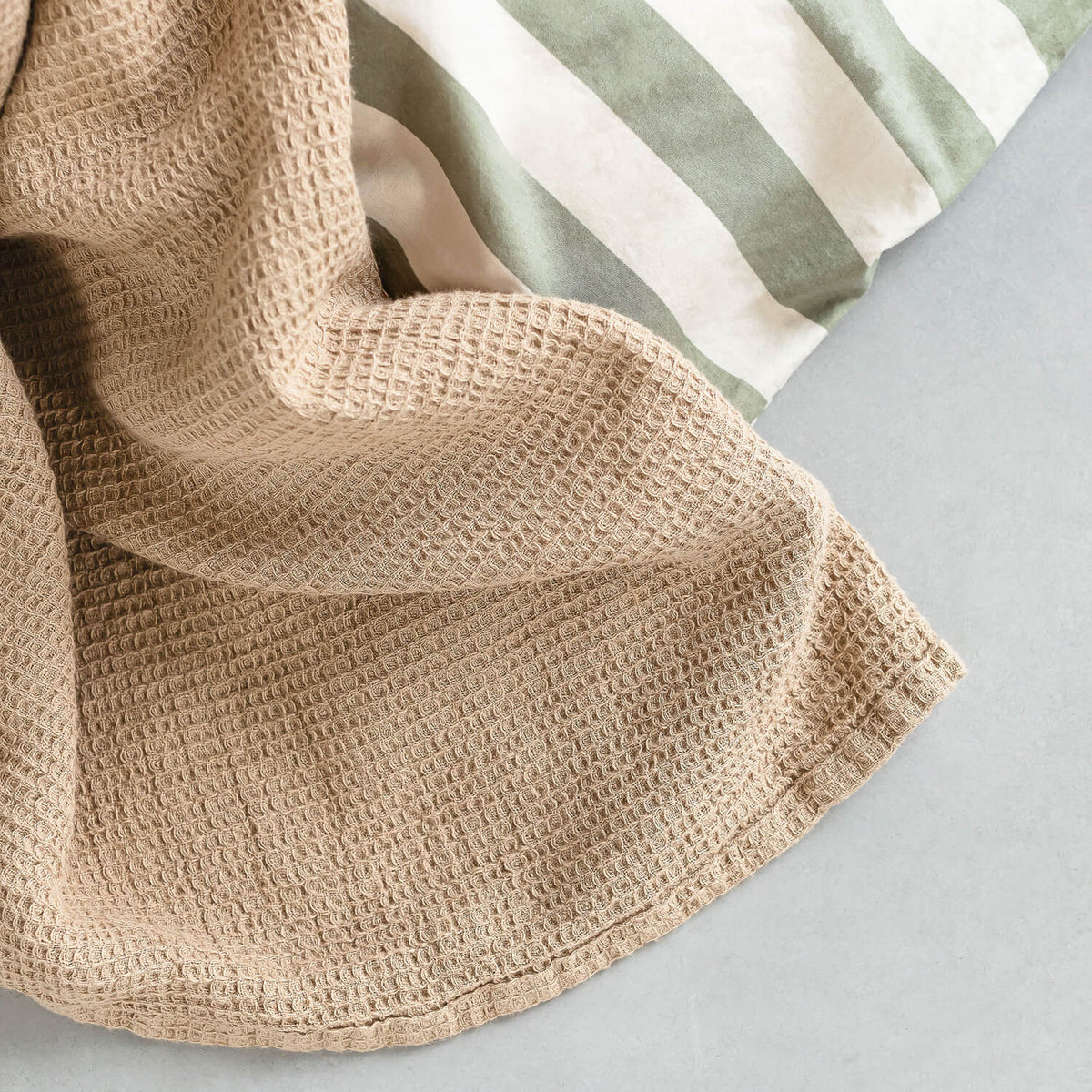 bettwaesche mikkeli streifen gestreift perkal sage green marc o polo
