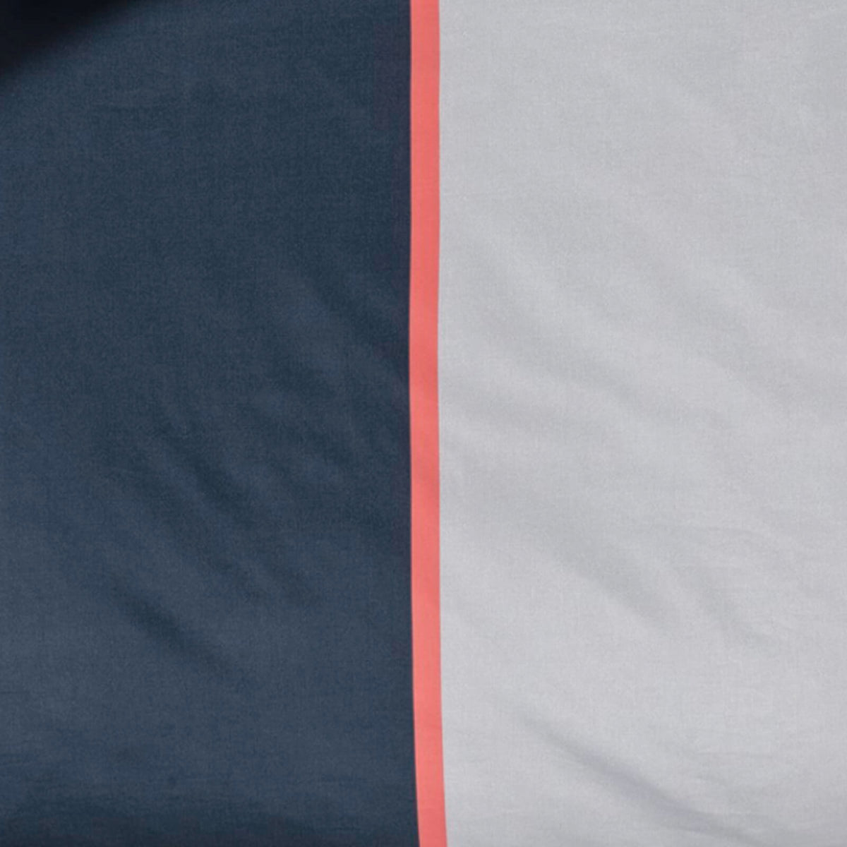 bettwaesche streifen linien blau grau lachsfarben mako satin