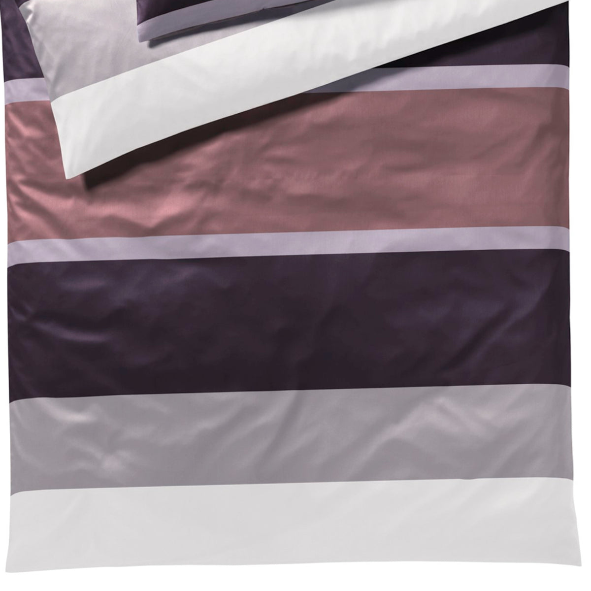 bettwaesche streifen linien lila toene mako satin