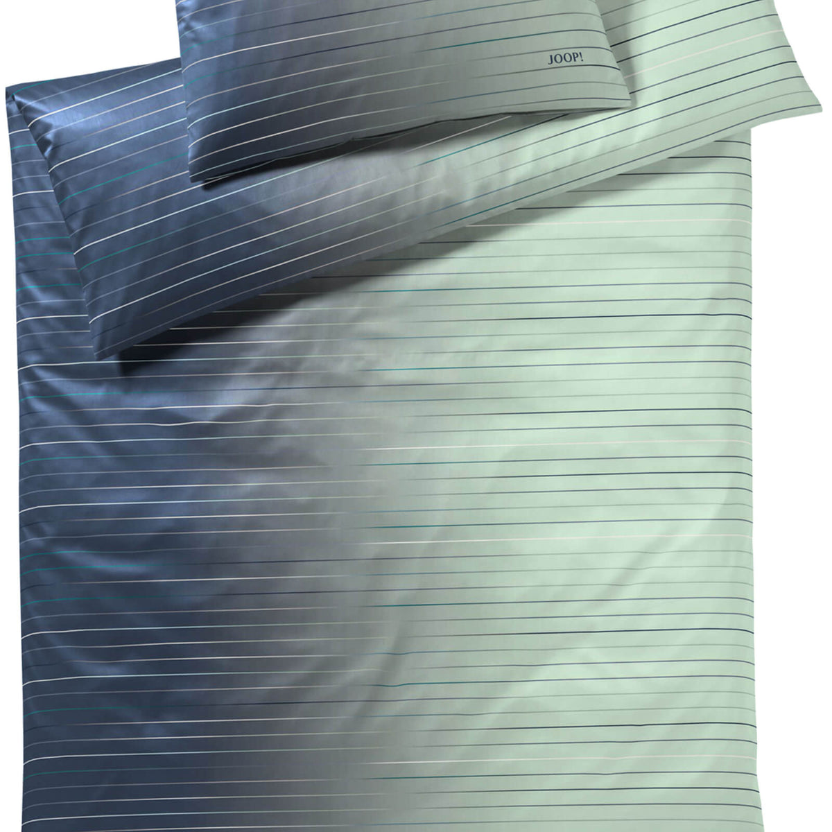 bettwaesche linien streifen blau mako satin