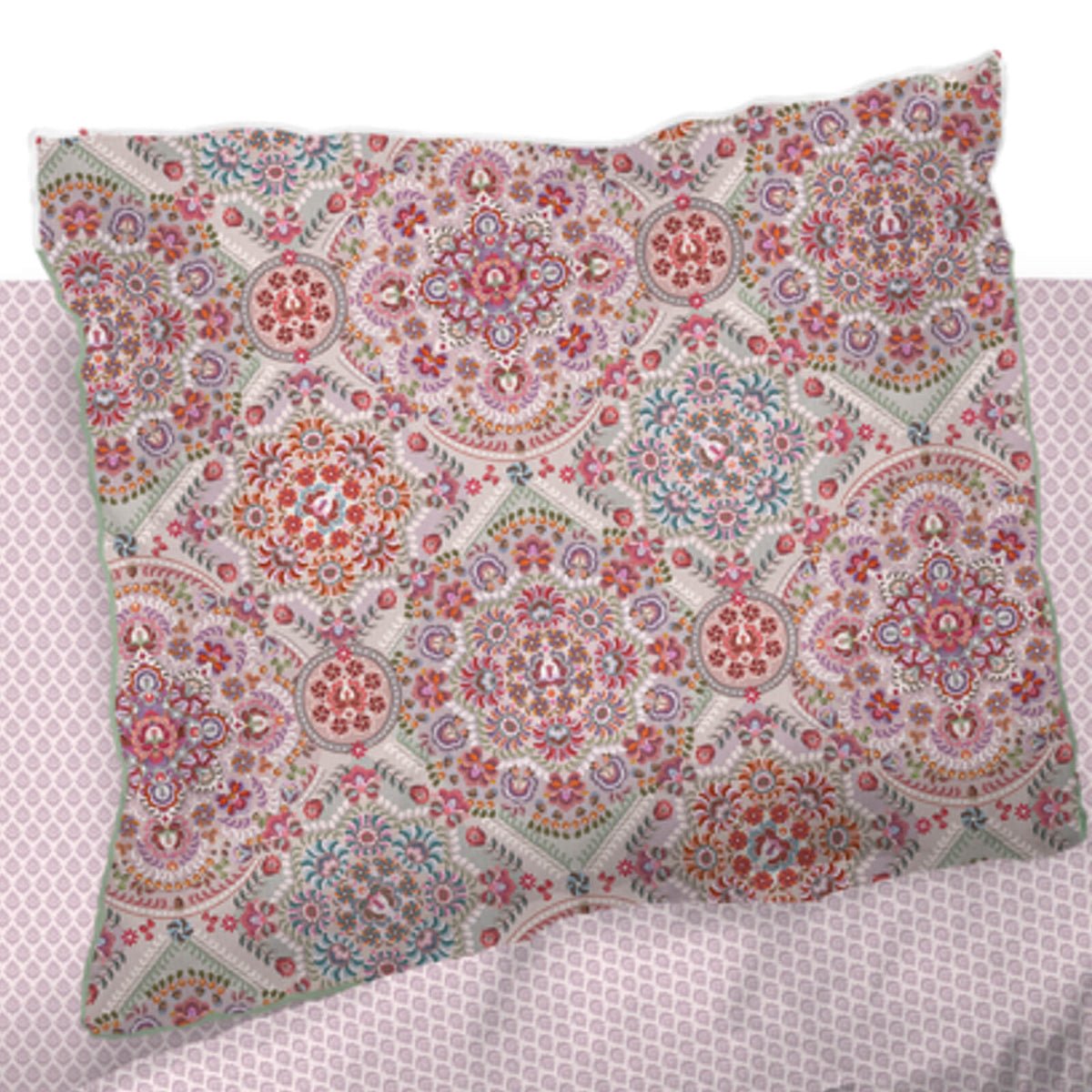 bettgarnitur bettwaesche floral gebluemt blattmuster perkal