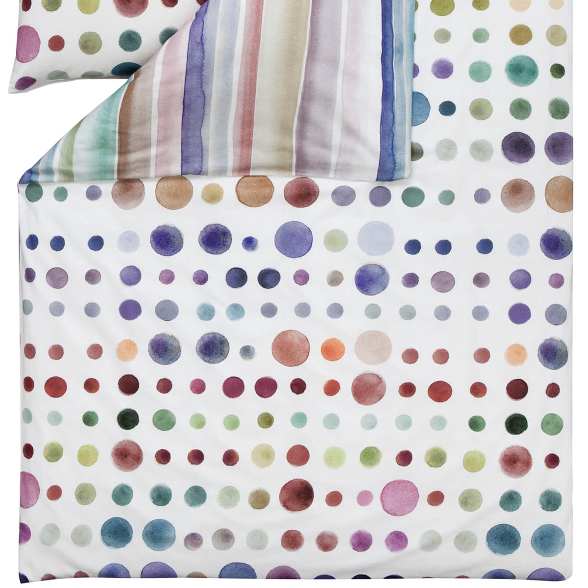 bettwaesche punkte dots querstreifen multicolor