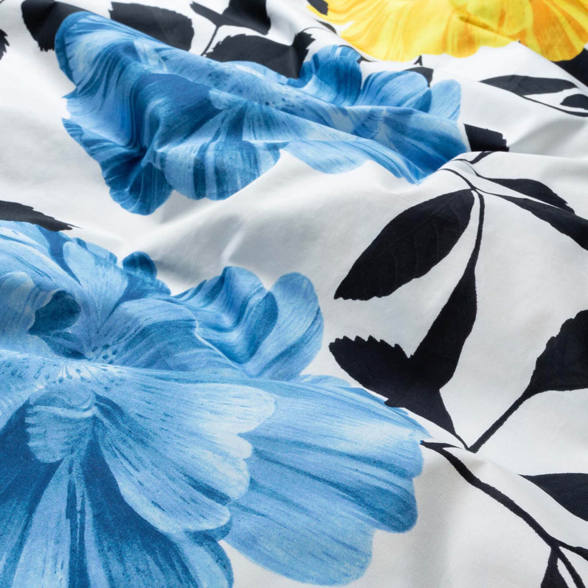 bettwaesche gebluemt blueten wende blau