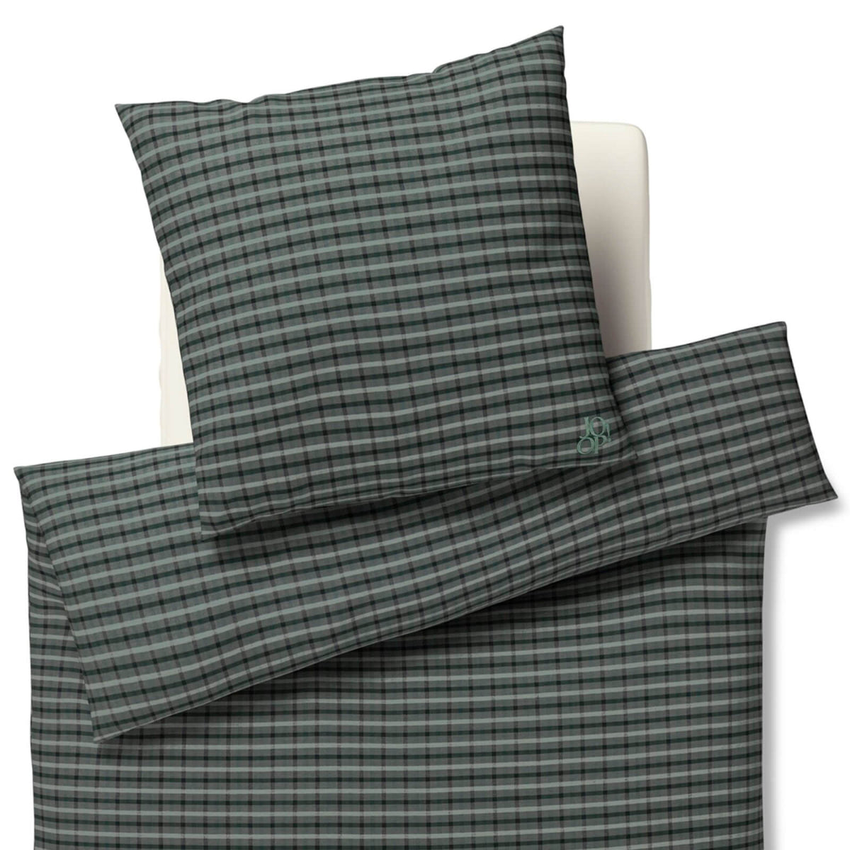 bettwaesche soft karo joop schwarz