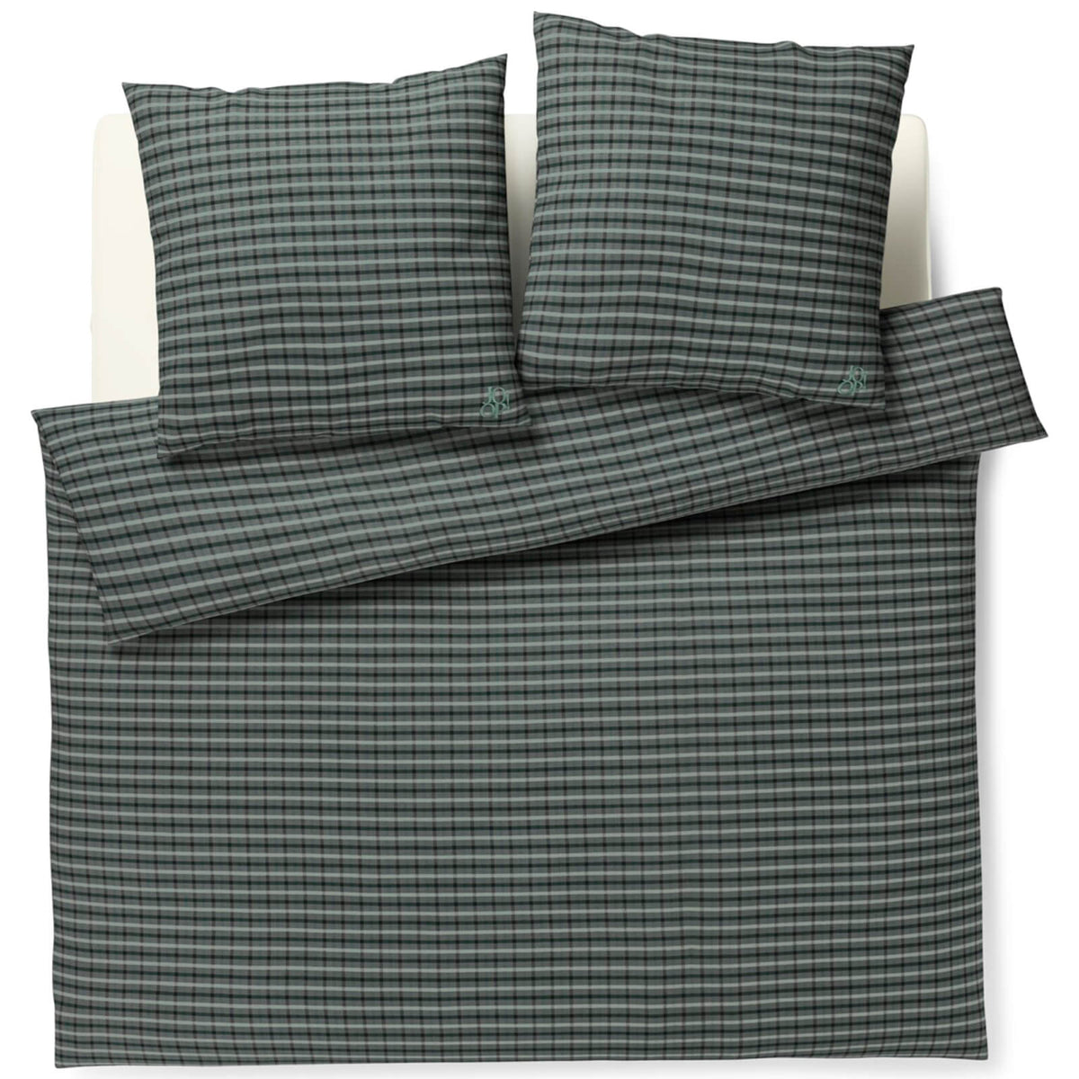 bettwaesche soft karo joop schwarz