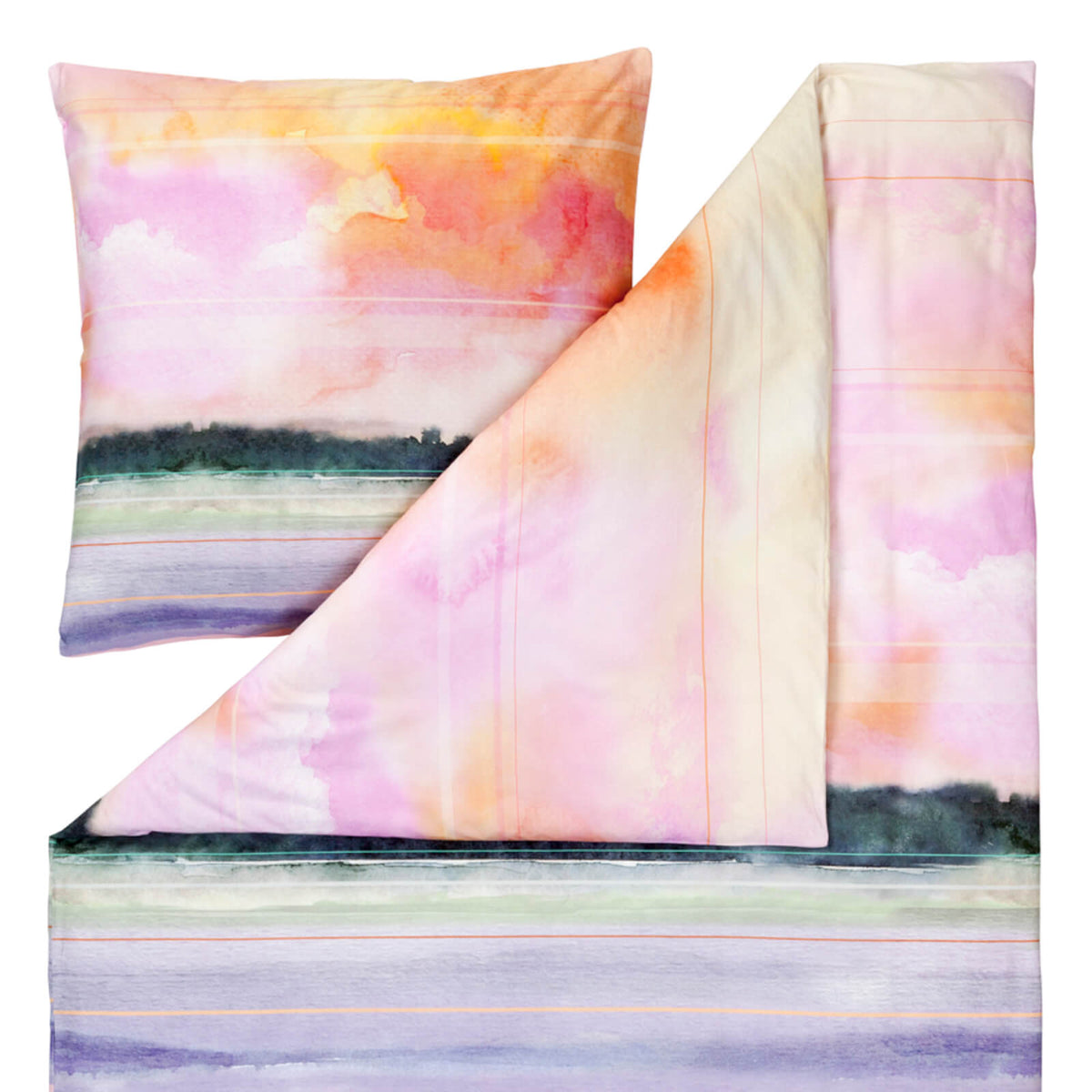 Estella Bettwäsche Sunset 4752 985 Mulitcolor Mako Satin
