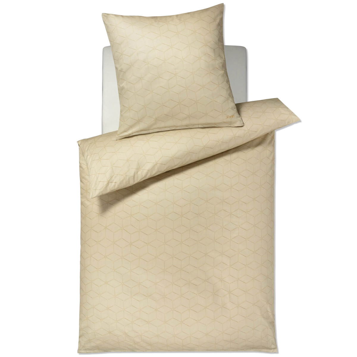 bettwaesche gelb symetrisch muster comfort satin