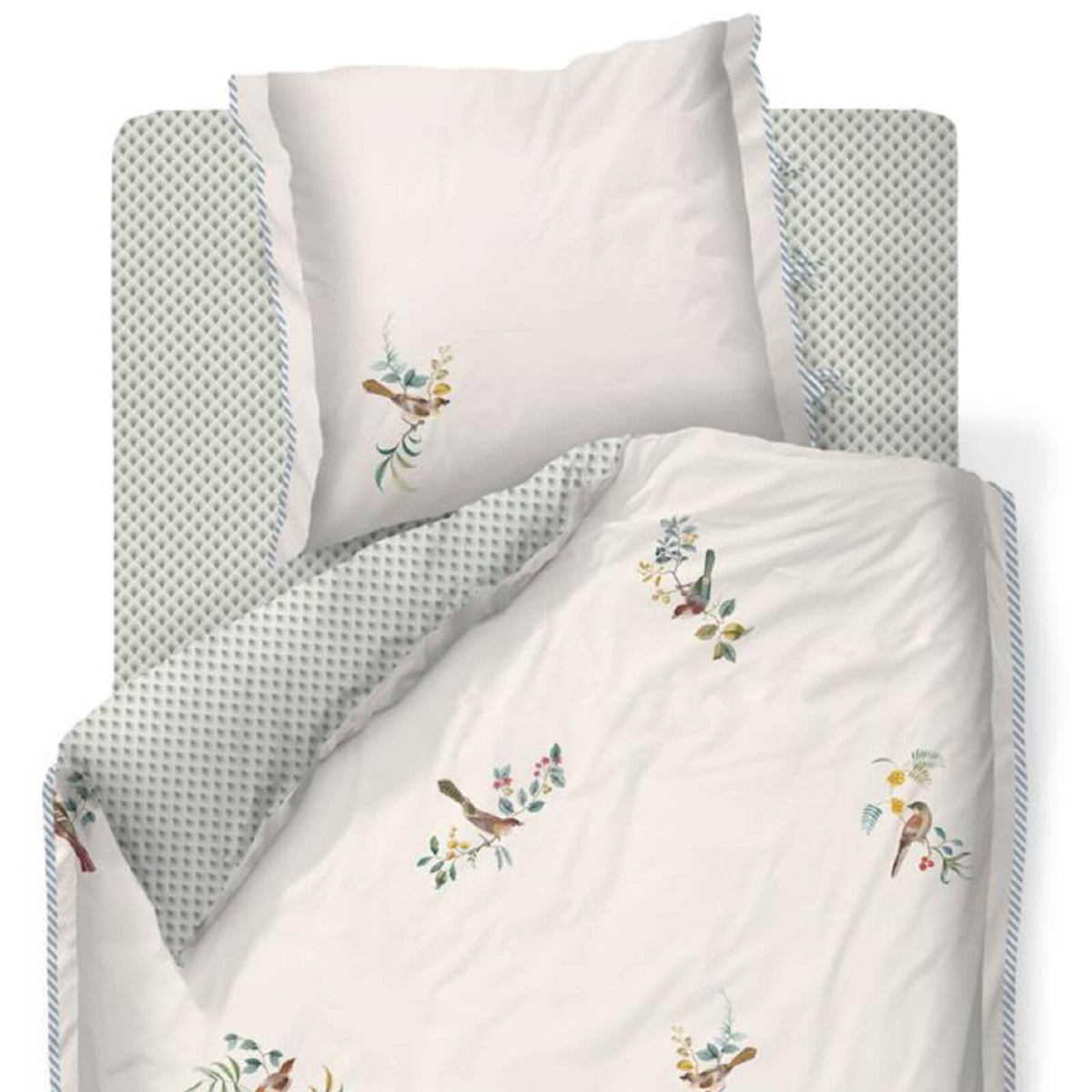 bettgarnitur bettwaesche tiere bogenmuster gestreift