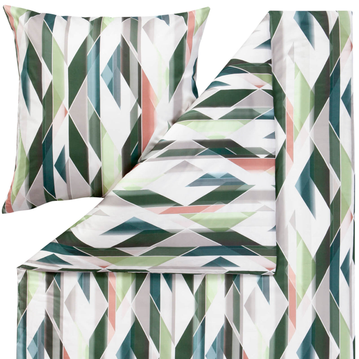 bettwaesche abstrakt gemustert mako satin