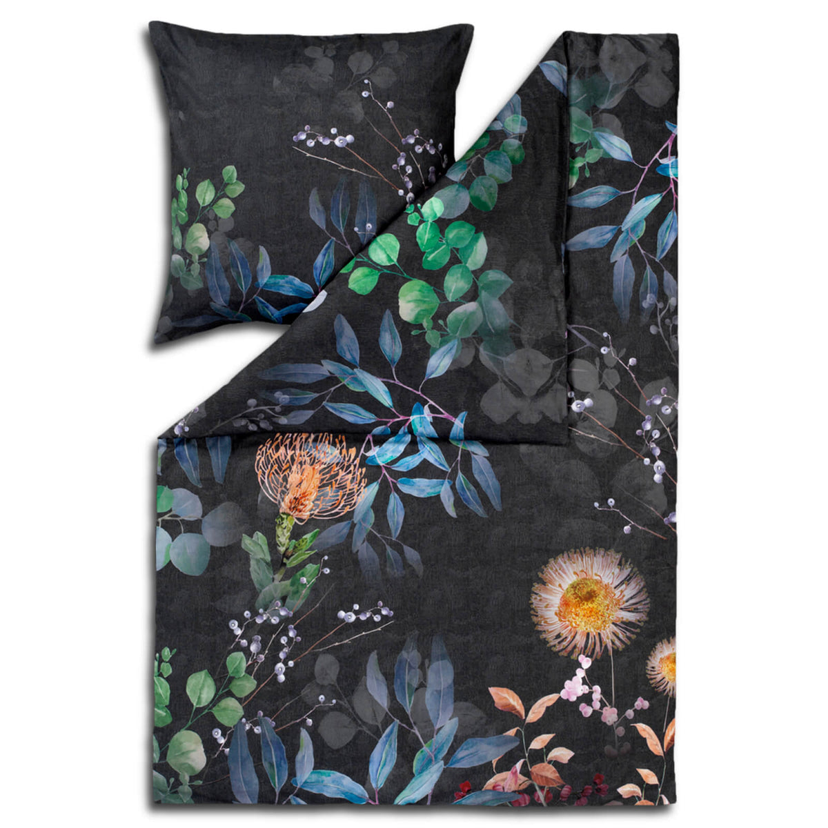 bettwaesche blumen blueten fruechte