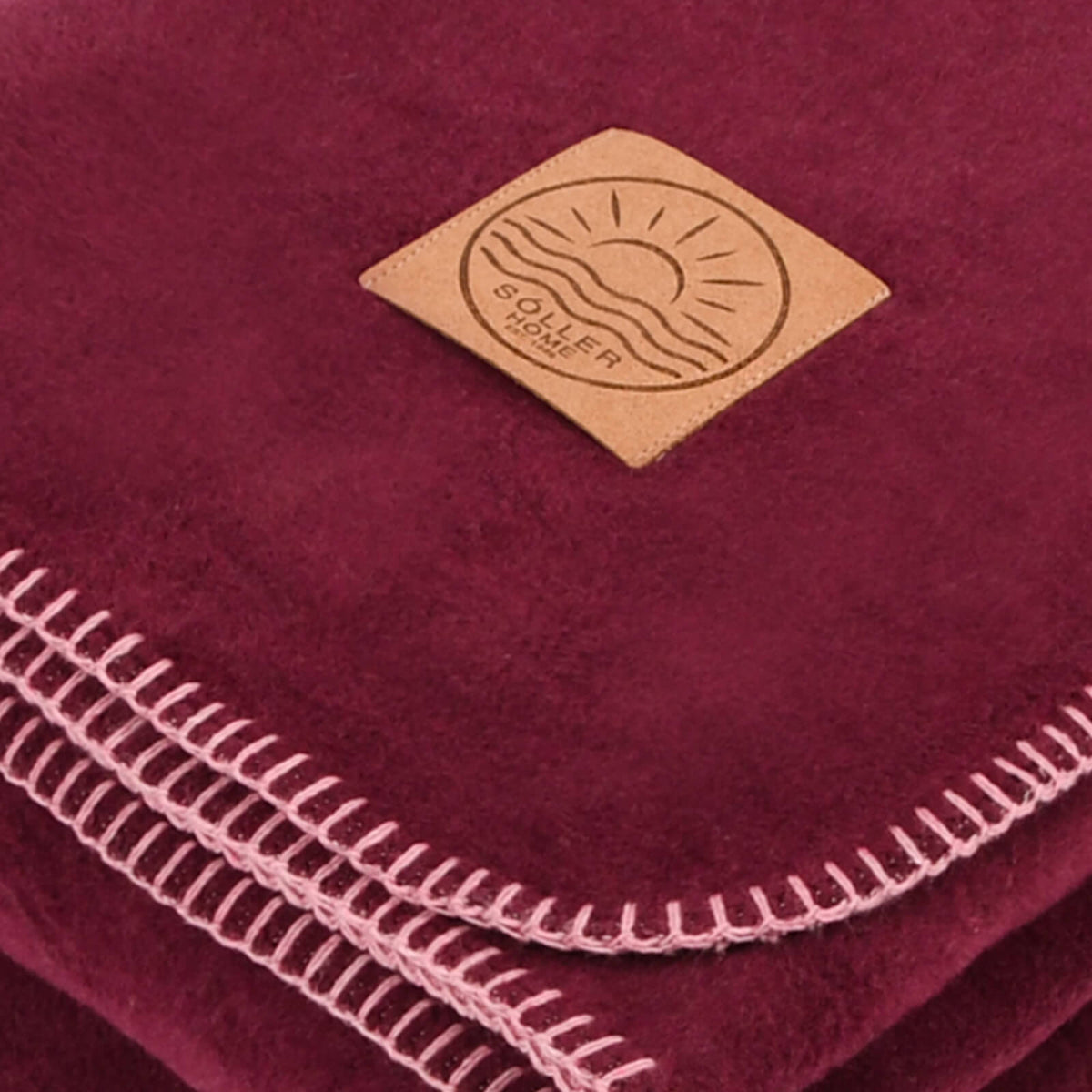 wohndecke kuscheldecke zweifarbig grau rosa