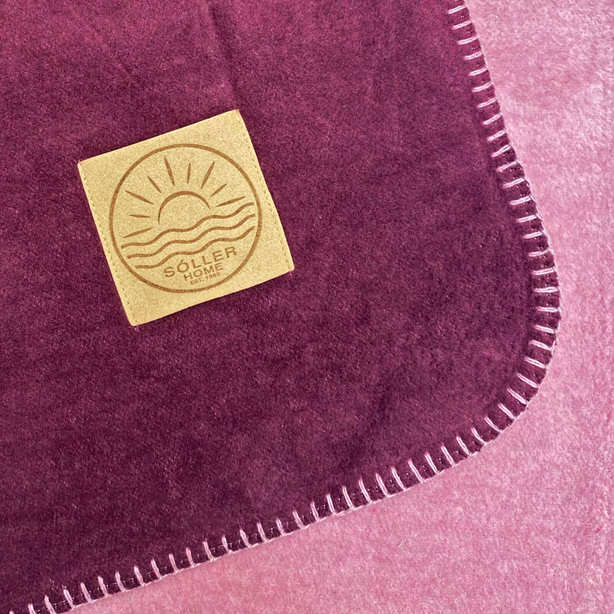 wohndecke kuscheldecke zweifarbig grau rosa