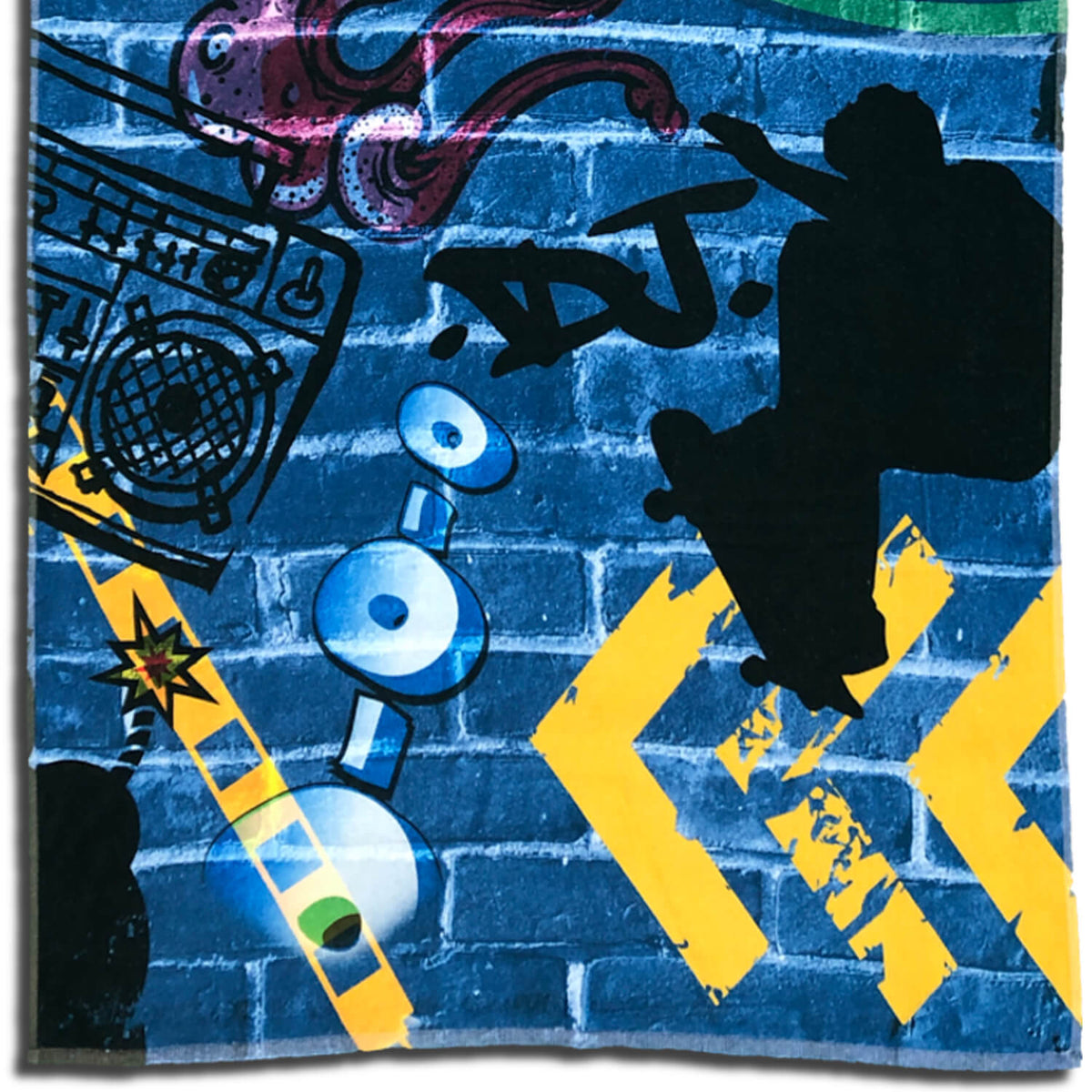 strandlaken badetuch skate graffiti sprayer
