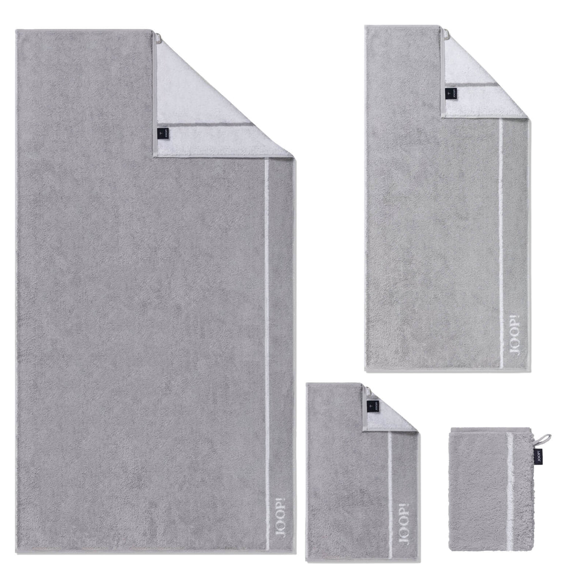 badetuecher steingrau hellgrau baumwolle frottier