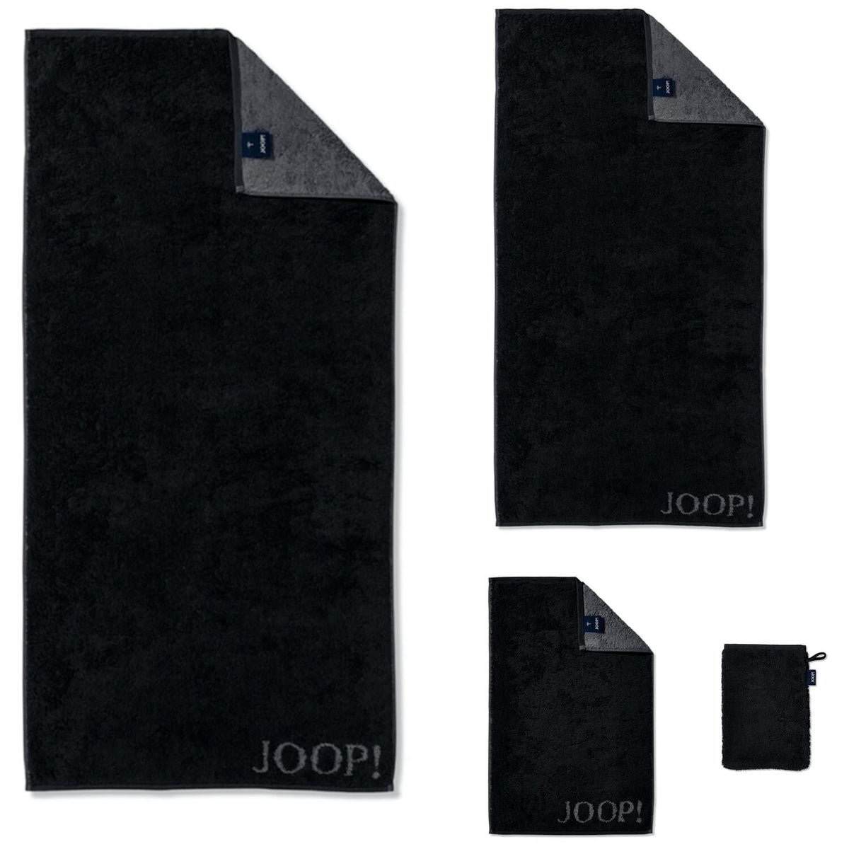 joop frottiertuecher 1600 90 schwarz classic doubleface